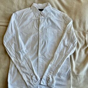 Allsaints casual white button-down collar shirt, size S